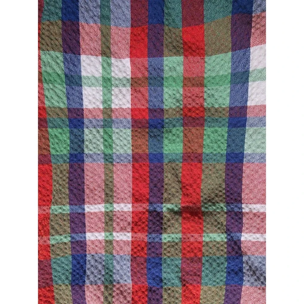Kate Spade Coastal Plaid Seersucker Shorts Women Size 2 Beach Golf Resort Luxury